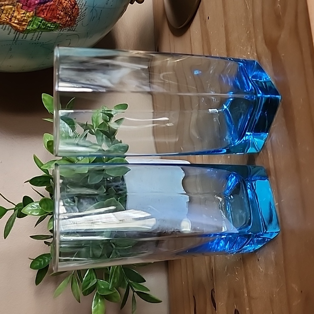 Ice blue tumblers set of 2